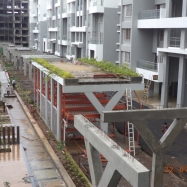 Precast Y columns and U beam flowerbeds